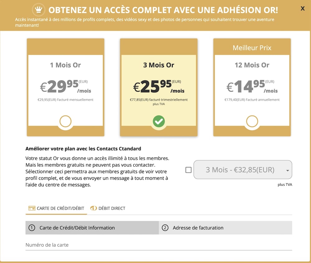 tarifs sur AdultFriendFinder tarifs sur AdultFriendFinder