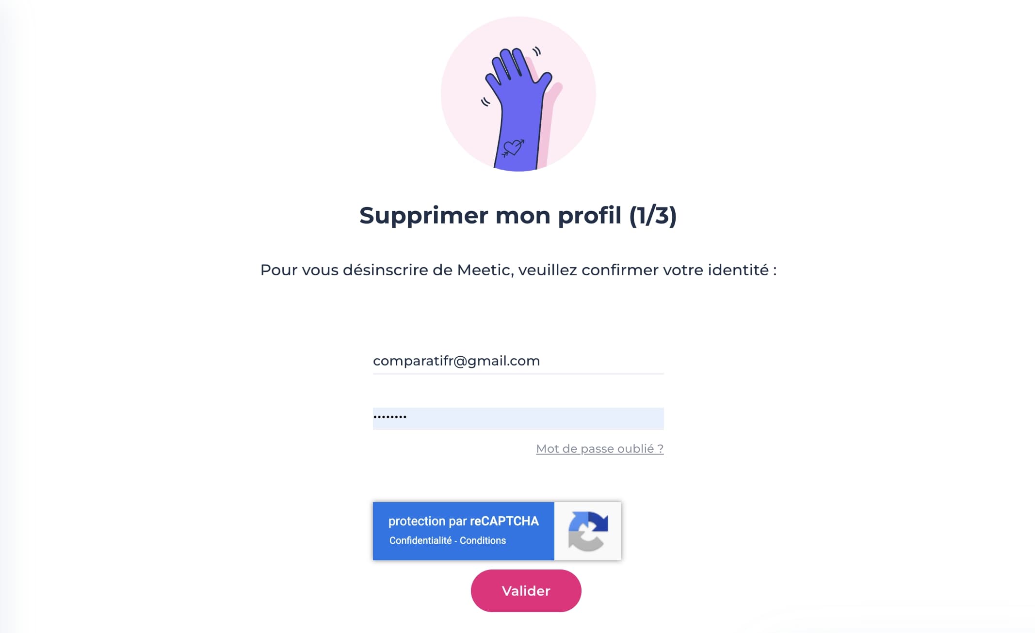 supprimer un profil meetic Processus de suppression d'un profil Meetic