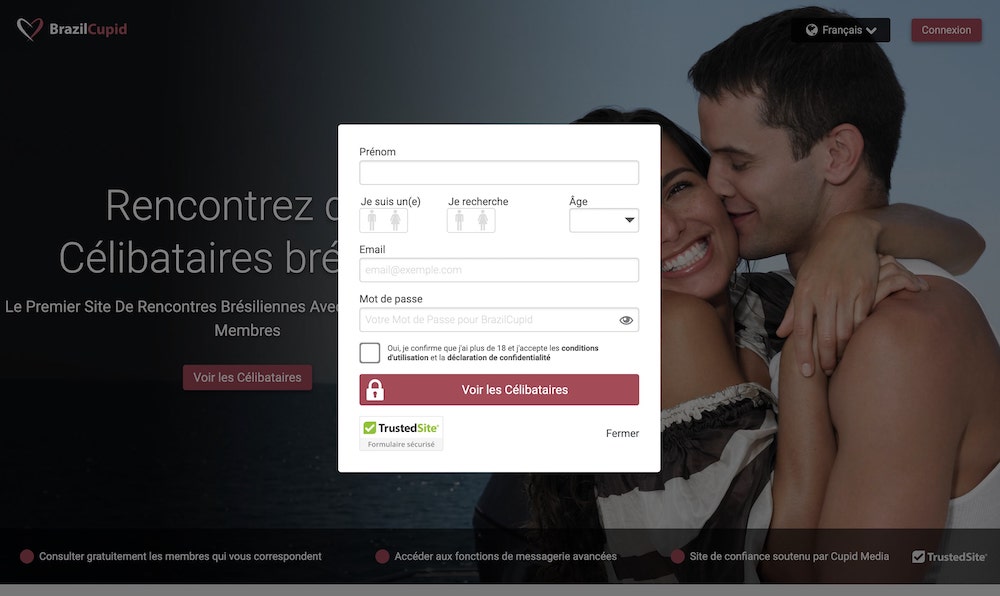 inscription sur brazilcupid