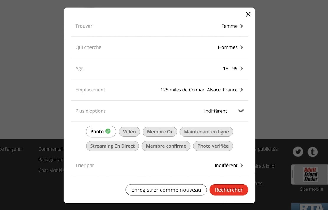 AdultFriendFinder recherche AdultFriendFinder