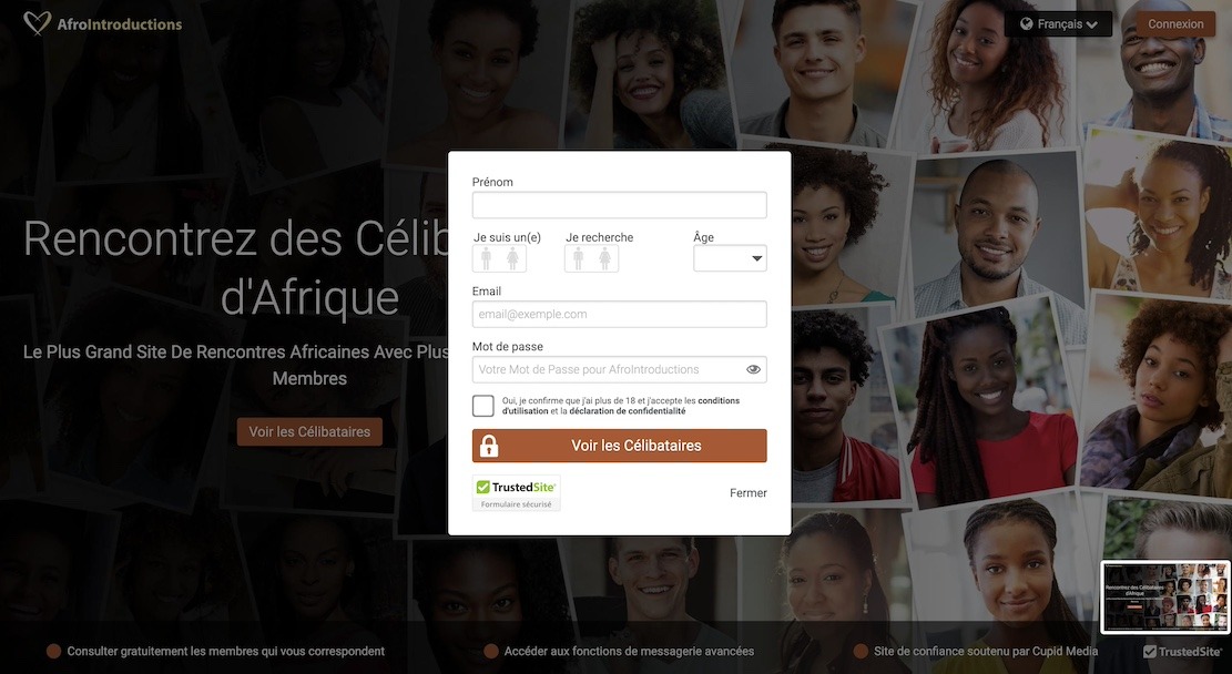 AfroIntroductions inscription