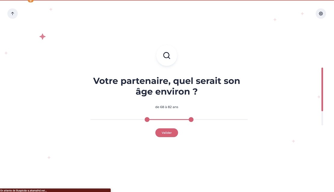 Interface DisonsDemain création de profil