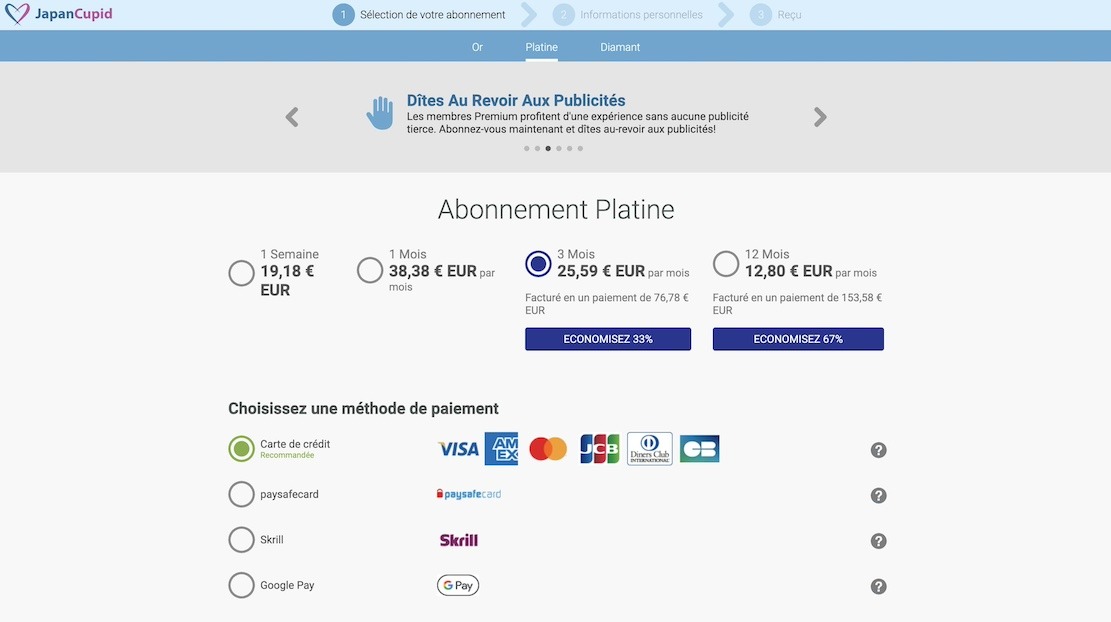 JAPANcupid prix