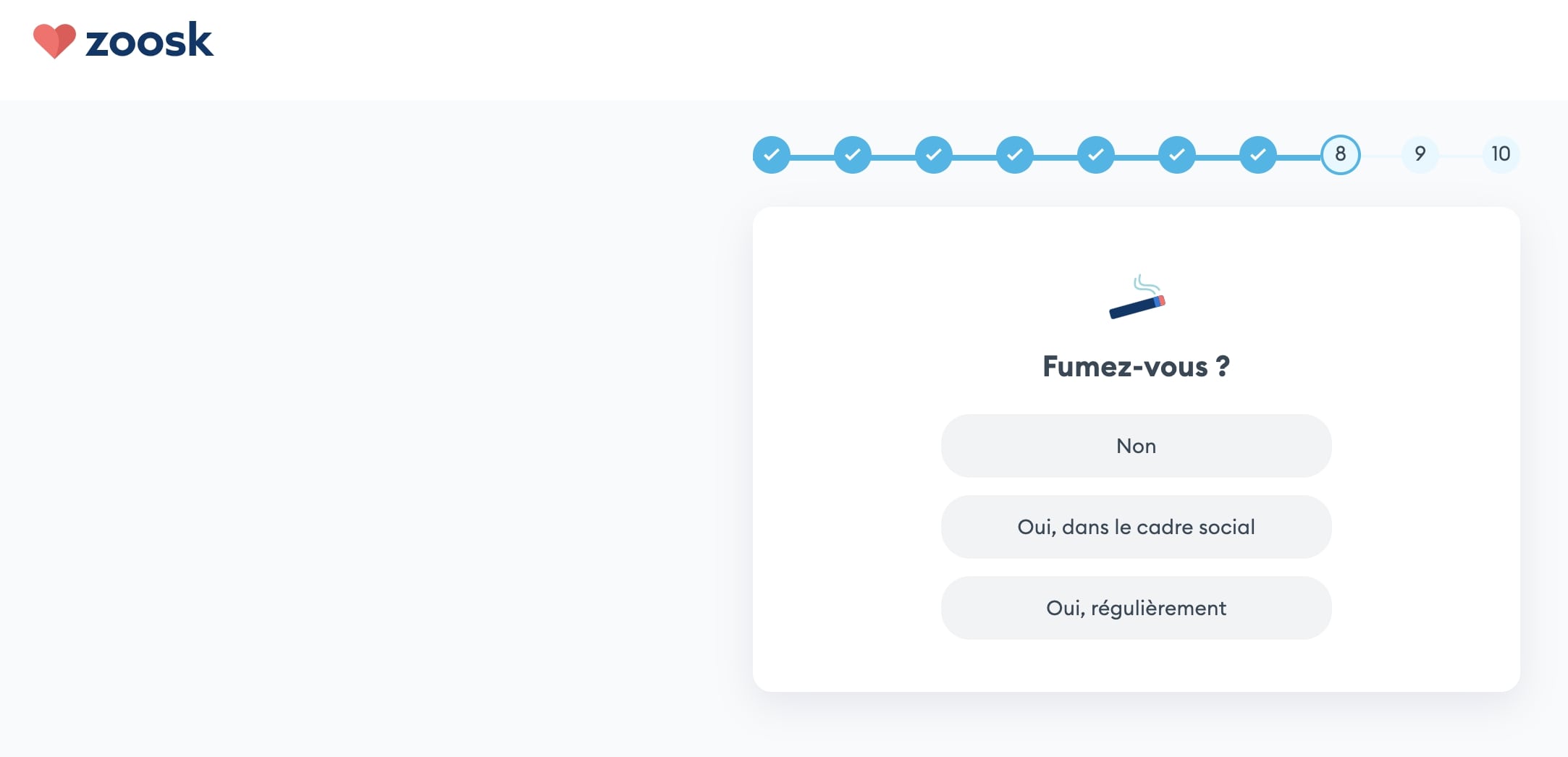 interface du site de rencontre zoosk