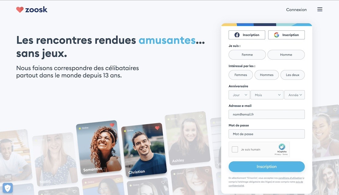 exemples de profils sur zoosk