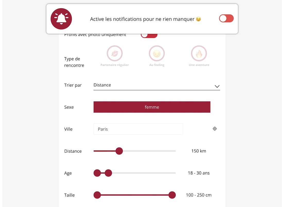 Fonctionnalités JM Asiatiques