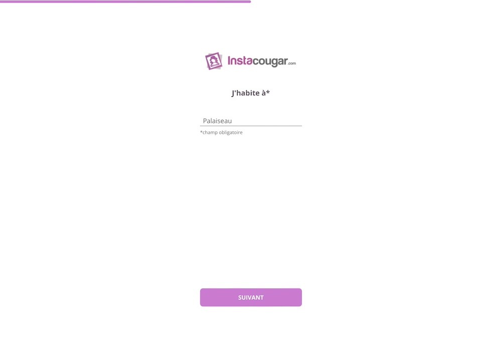 Inscription InstaCougar